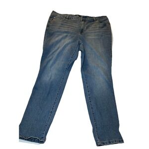 D. Jeans Womens  Blue Jeans Plus Size 20W Hight Rise Denim Casual Preppy Chic